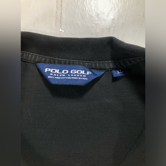 Men’s Ralph Lauren Polo Golf Black Polo from Boye Highlands, size XL - Picture 3 of 5